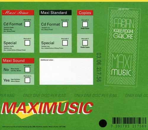 Fabian Kallerdahl: Maxi Music - COMPACT DISCS
