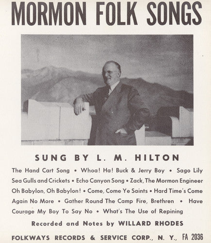 L.M. Hilton: Mormon Folk Songs - COMPACT DISCS