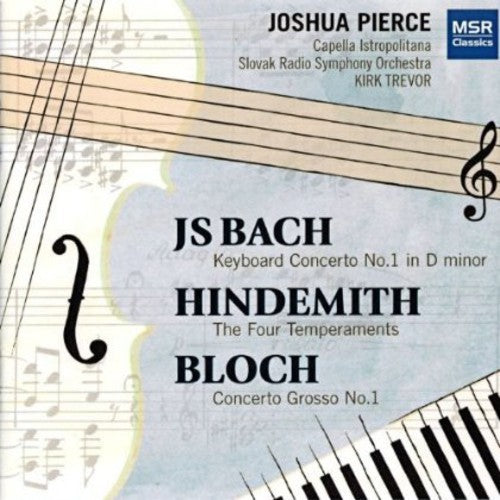 Joshua Pierce: Joshua Pierce Plays Bach Hindemith & Bloch - COMPACT DISCS