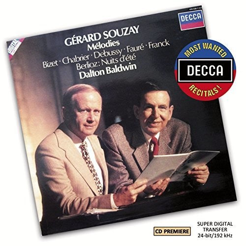 Souzay / Paris Conservatoire Orchestra: Most Wanted: Gerard Souzay - Melodies - COMPACT DISCS
