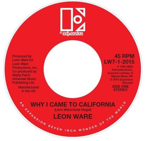 Leon Ware: Why I Came to California / Rockin' You Eternally - 7-INCH SINGLE