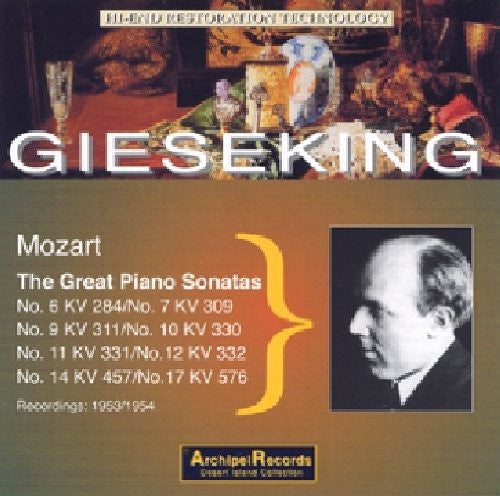 Mozart / Gieseking: Klaviersonaten 6 7 910 - COMPACT DISCS