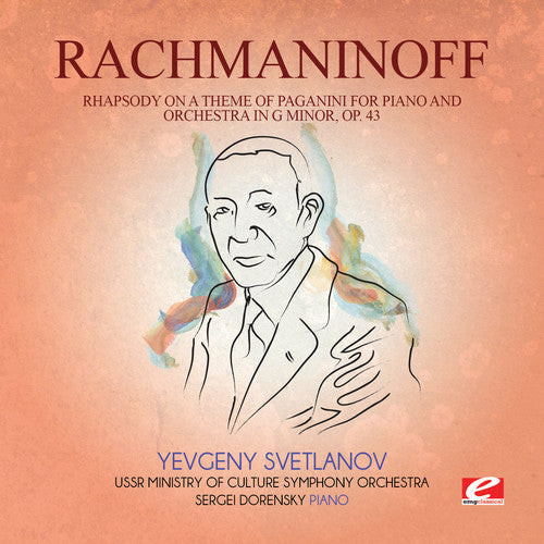 Rachmaninoff: Rhapsody on Theme Paganini Piano & Orch G Min - COMPACT DISCS