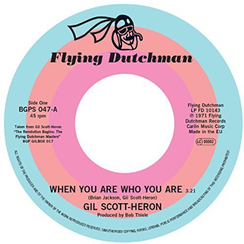 Gil Scott-Heron: When You Are Who You Are / Free Will - 7-INCH SINGLE