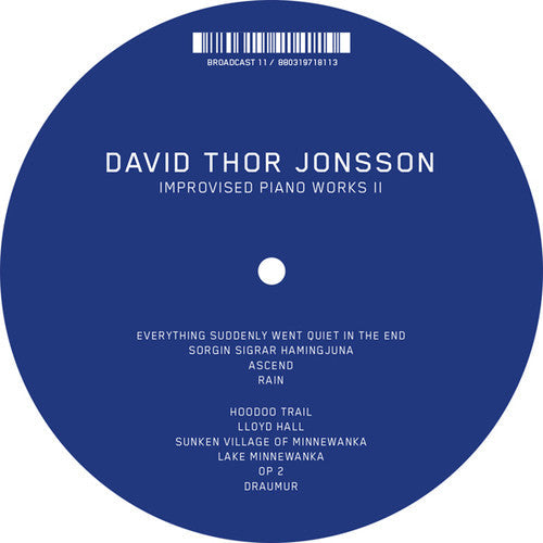 David Thor Jonsson: Improvised Piano Works II - VINYL LP