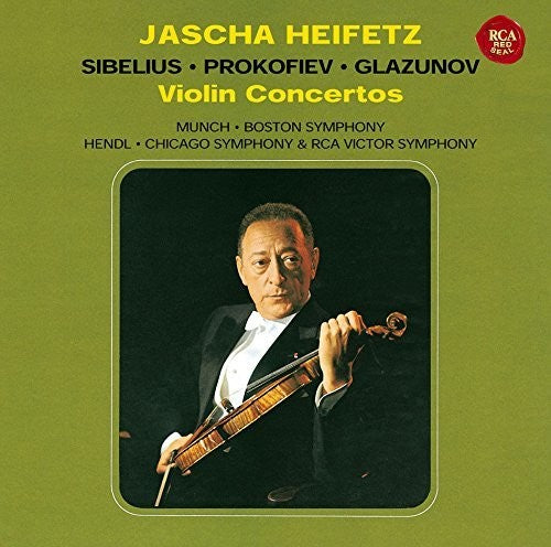 Jascha Heifetz: Sibelius Prokofiev Glasnov: Violin - COMPACT DISCS