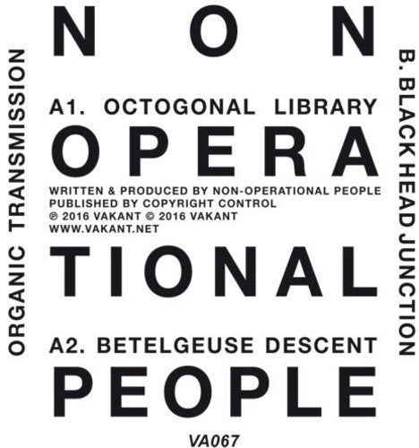 Non-Operational People: Organic Transmission - 12-INCH SINGLE