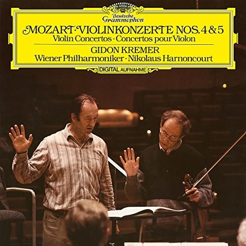 Mozart / Kremer / Wiener Philharmoniker / Harnocou: Violin Concertos No 4 & 5 - VINYL LP