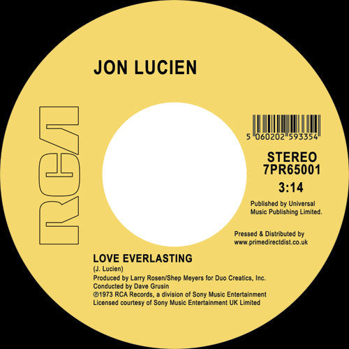 Jon Lucien: Lady Love / Love Everlasting - 7-INCH SINGLE