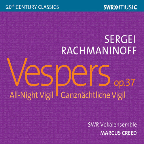 Rachmaninoff / Koch / Creed: Vespers 37 All Night Vigil - COMPACT DISCS