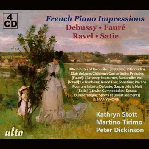 Stott, Kathryn / Tirimo, Martino / Dickinson, Peter: French Piano Impressions / Debussy - Faure - Ravel - Satie - COMPACT DISCS
