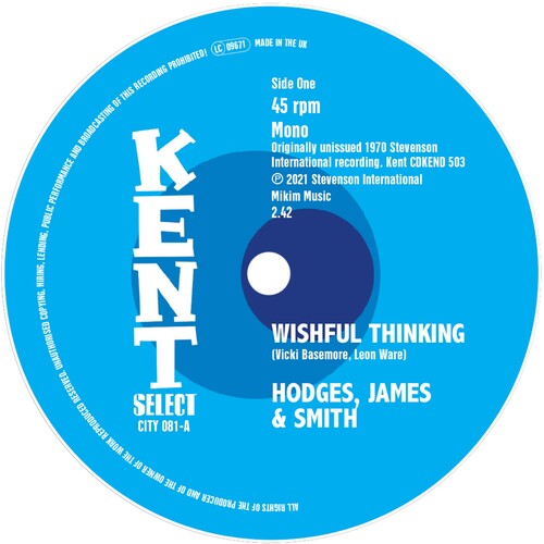Hodges James & Smith / Weston, Kim: Wishful Thinking / It Takes A Lotta Teardrops - 7-INCH SINGLE