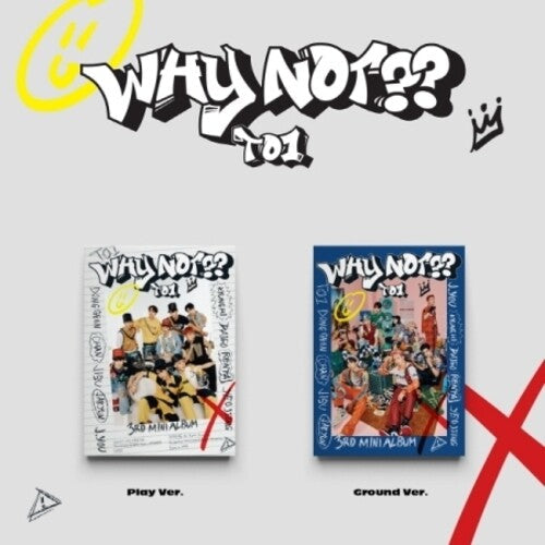 To1: Why Not?? - incl. 80pg Photo Book, Envelope, TO1 Logo Sticker Set, TO1 Face Sticker Set, Unit Pop-Up Card, Message Card, Lenticular Photo Card, Photo Drop + Selfie Photo Card - COMPACT DISCS