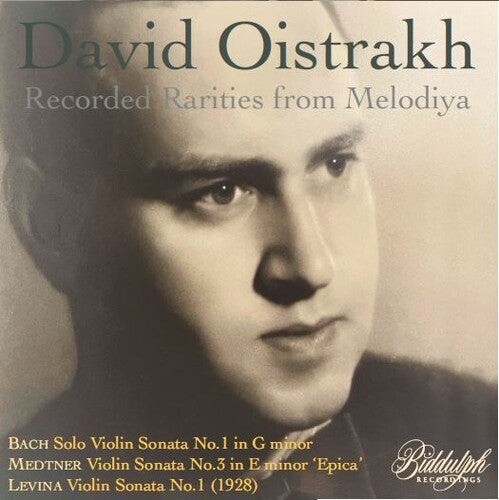 David Oistrakh: David Oistrakh Plays Bach, Medtner & Levina - COMPACT DISCS