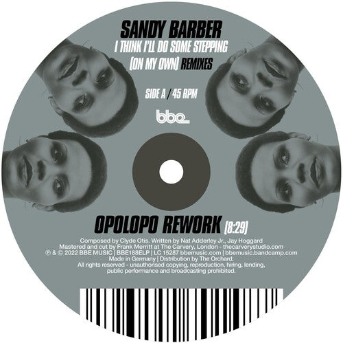 Sandy Barber: I Think I'll Do Some Stepping (on My Own) Remixes - VINYL LP