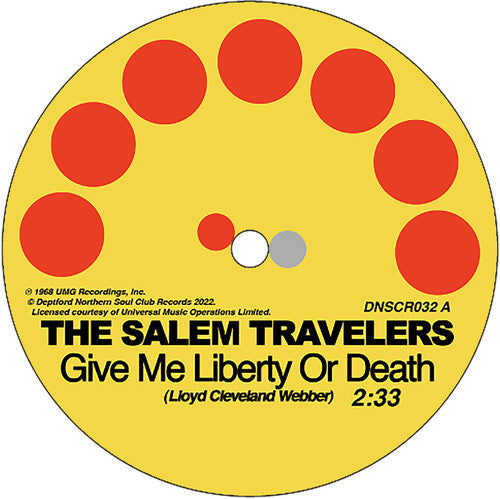 Salem Travelers: Tell It Like It Is/give Me Liberty Or Death - 7-INCH SINGLE