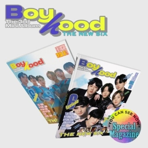 New Six ( Tnx ): Boyhood - incl. 88pg Magazine, Photocard, Special Box, Bookmark, Sticker Photo, Lyrics Poster, Post Stamp, Paper Ttakji + Folded Poster - COMPACT DISCS