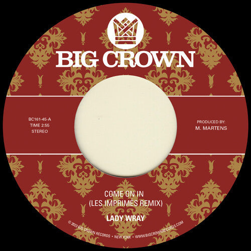 Lady Wray: Come On In (Les Imprimes Remix) / Under The Sun (Surprise Chef Remix) - 7-INCH SINGLE