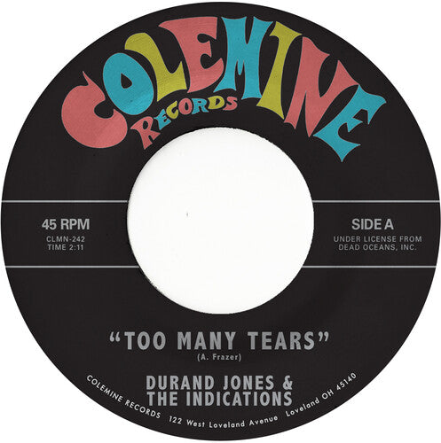 Durand Jones & The Indications: Too Many Tears / Cruisin' to the Parque - 7-INCH SINGLE