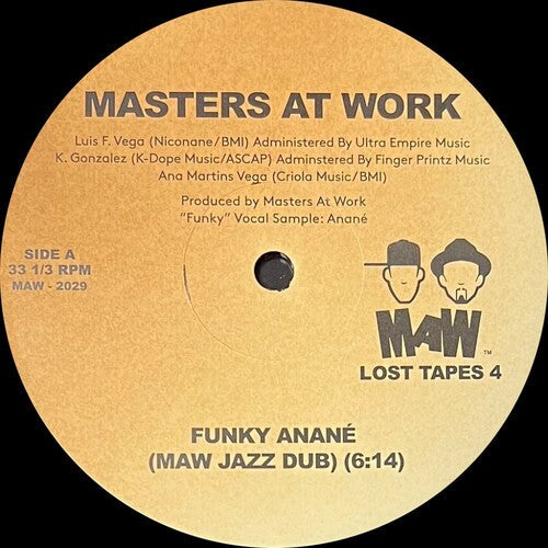 Masters at Work: Funky Anane / MAW Want You - 12-INCH SINGLE