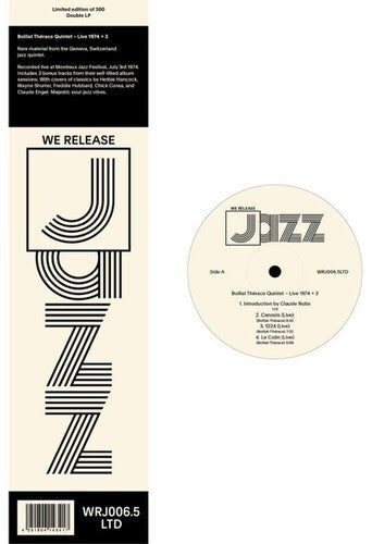 Boillat Therace Quintet: Live 1974 + 3 - VINYL LP