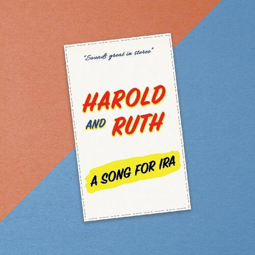 Harold & Ruth: A Song For Ira - COMPACT DISCS