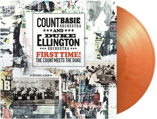 Ellington, Duke / Basie, Count: First Time! The Count Meets The Duke - Ltd Orange & White Vinyl - VINYL LP