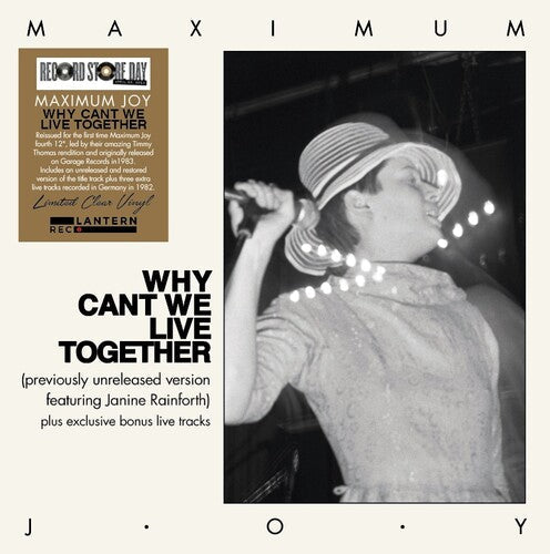Maximum Joy: Why Can't We Live Together - Limited Clear Vinyl - VINYL LP