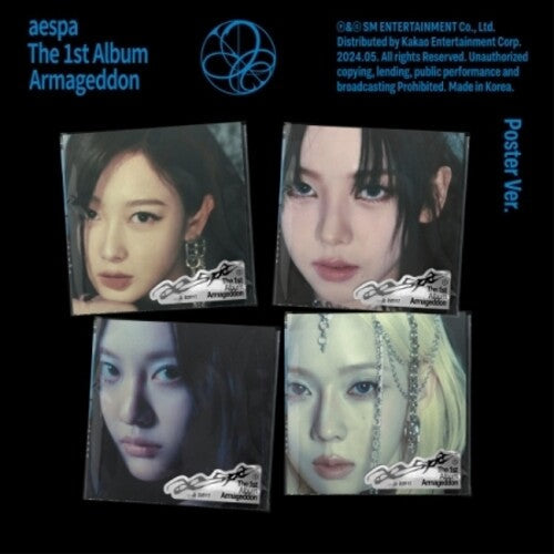 Aespa: Armageddon - Poster Version - Random Cover - incl. Postcard, Sticker, Folded Poster, Photocard - COMPACT DISCS