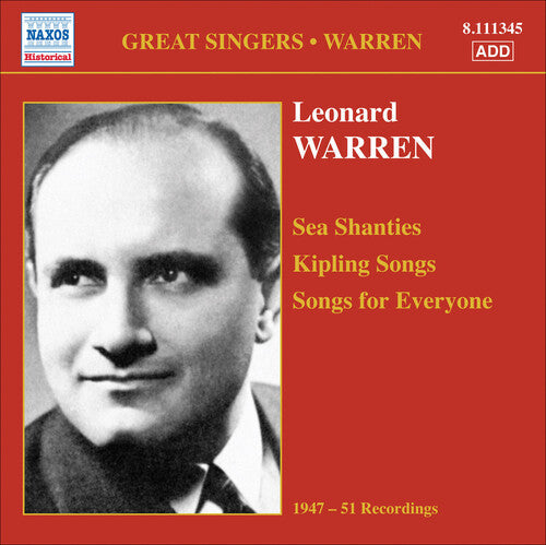 Leonard Warren: Sea Shanties Kipling Songs - COMPACT DISCS