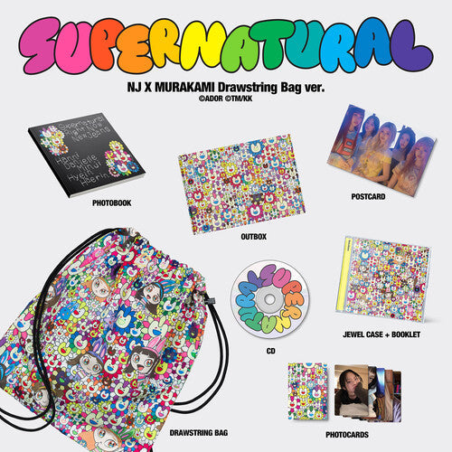 Newjeans: NewJeans 'Supernatural' NJ X MURAKAMI (Drawstring Bag ver.) - COMPACT DISCS