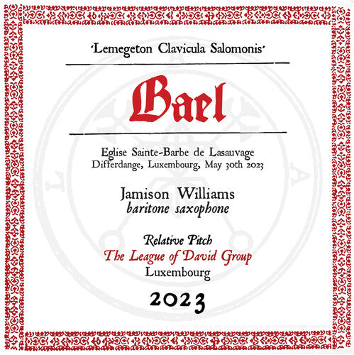 Jamison Williams: Lesser Key Of Solomon-bael - COMPACT DISCS