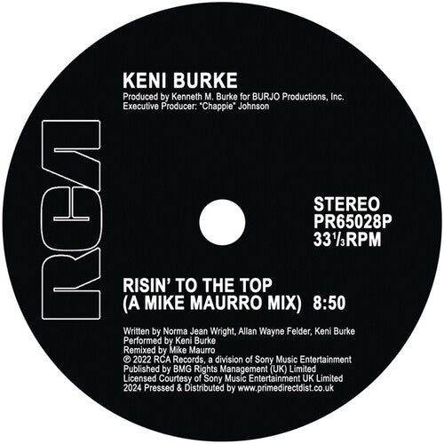 Keni Burke: Risin' To The Top (Mike Maurro Mix) - 12-INCH SINGLE