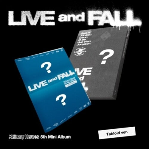 Xdinary Heroes: Live And Fall - Tabloid Version - incl. Photocard, Unit Photocard, Polaroid + 20pg Tabloid Booklet - COMPACT DISCS