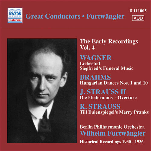 Wilhelm Furtwangler: Early Recordings Vol. 4 - COMPACT DISCS