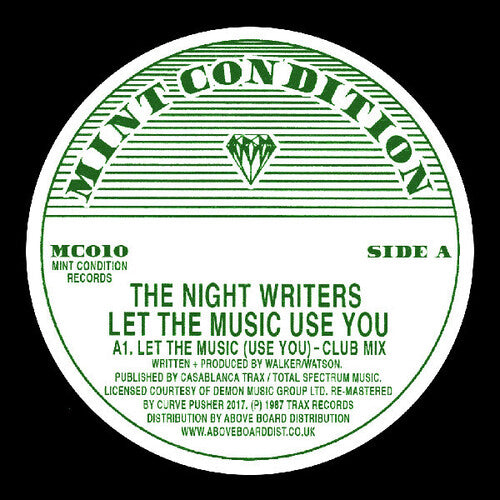 Night Writers: Let The Music Use You - 12-INCH SINGLE