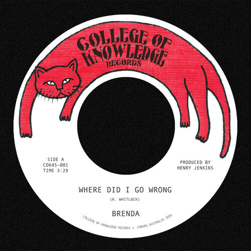 Brenda: Where Did I Go Wrong B/W Family - 7-INCH SINGLE