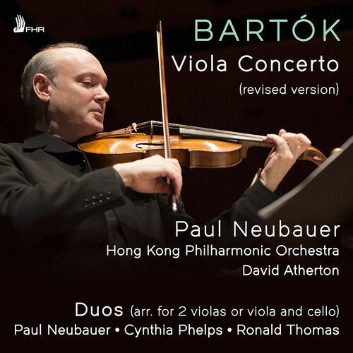 Ariel Lanyi: Bartok: Viola Concerto (revised version); Duos (arr. P. Bartok) - COMPACT DISCS