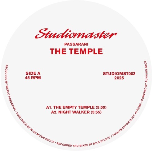 Marco Passarani: The Temple - 12-INCH SINGLE