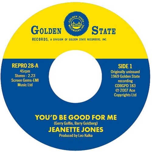 Jones, Jeanette: You'd Be Good For Me / Cut Loose - 7-INCH SINGLE
