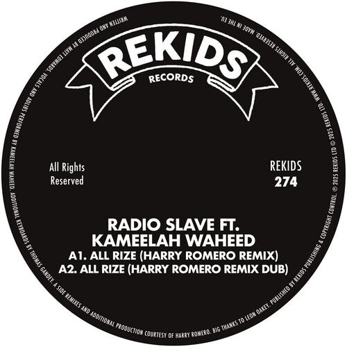 Radio Slave: All Rize (Harry Romero Remix) - 12-INCH SINGLE