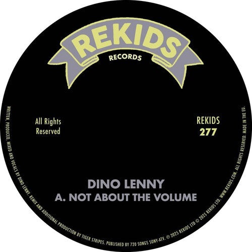 Dino Lenny: Not About The Volume (with Tiger Stripes Remix) - 12-INCH SINGLE