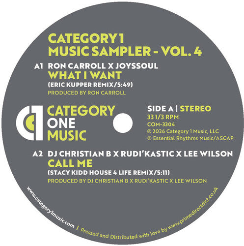 Category 1 Music Sampler Vol. 4 / Various: Category 1 Music Sampler Vol. 4 - 12-INCH SINGLE