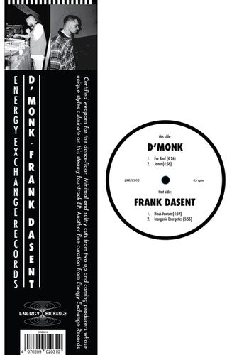 D'Monk X Frank Dasent: D'Monk X Frank Dasent - 12-INCH SINGLE