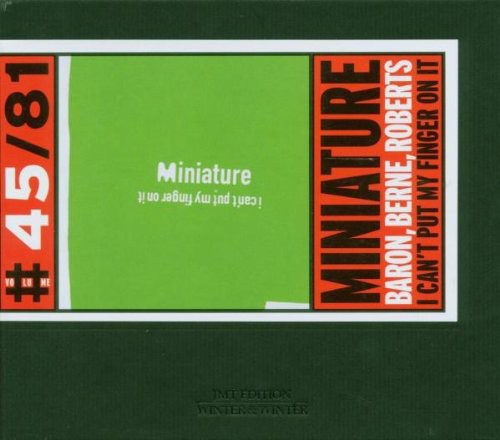 Miniature: I Can't Put My Finger on It - COMPACT DISCS