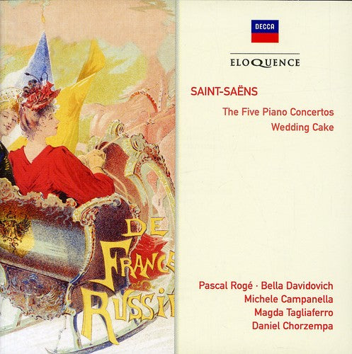 Saint-Saens / Roge / Davidovich / Lpo / Dutoit: Saint-Saens: Pno Ctos Nos 1 - 5 / Wedding Cake - COMPACT DISCS