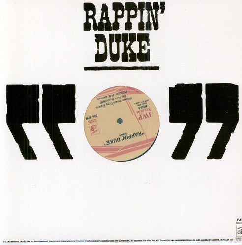 Shawn Brown: Rappin' Duke ( John Wayne Rap ) - VINYL LP
