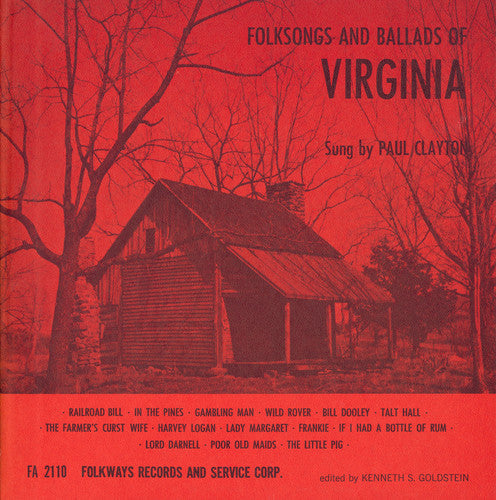 Paul Clayton: Folksongs and Ballads of Virginia - COMPACT DISCS