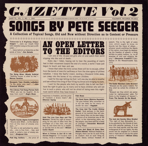 Pete Seeger: Gazette, Vol. 2 - COMPACT DISCS