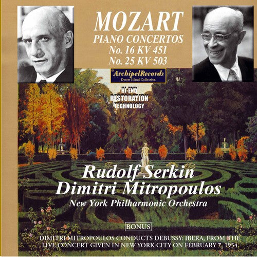 Mozart / Mitropolous: Klavierkonzerte 16 & 25 - COMPACT DISCS